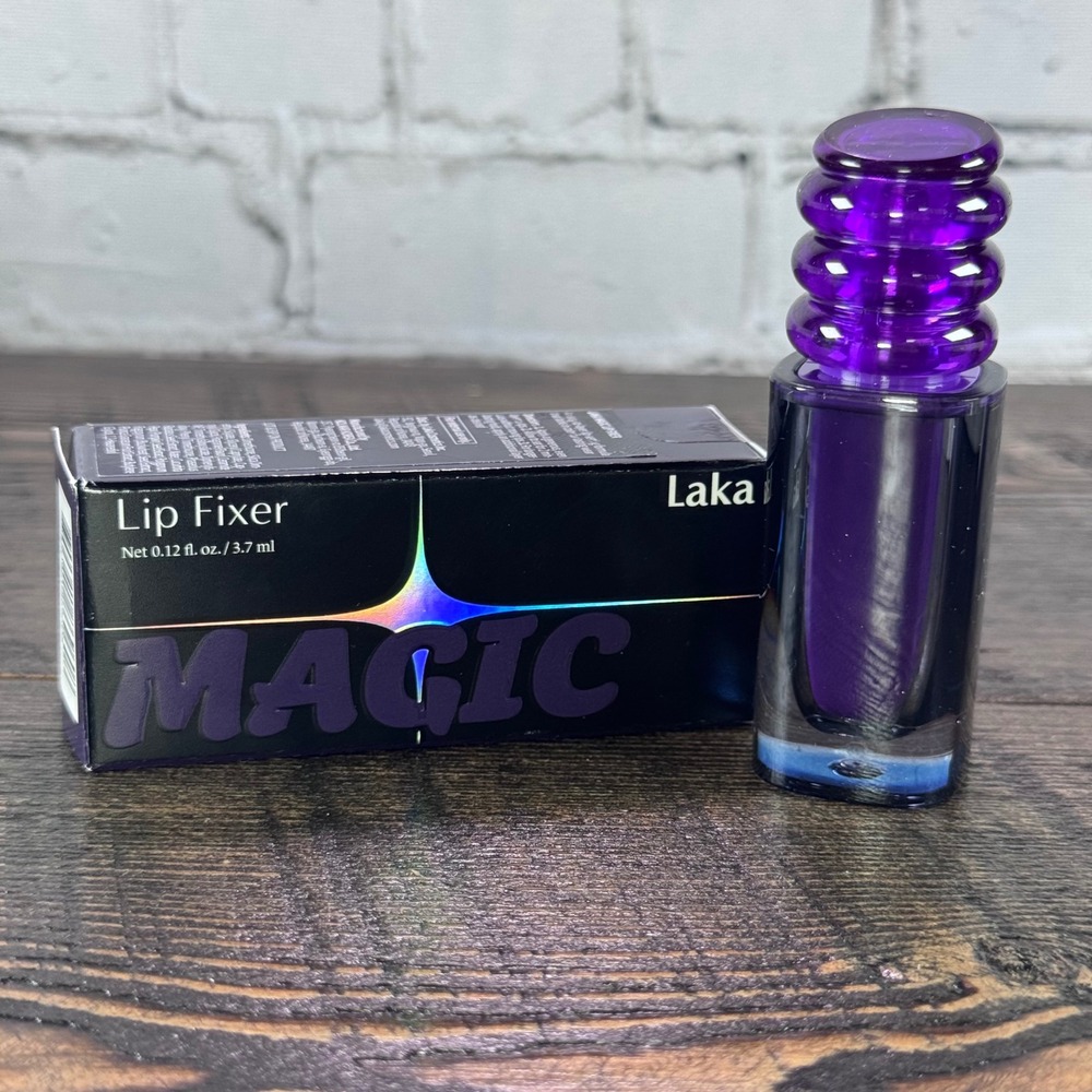 Laka Magic Lip Fixer Women 3.7ml Clear Bottle K-Beauty Long Wear Setting